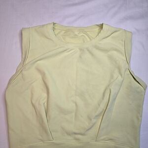 HALARA Light Yellow Muscle Tee